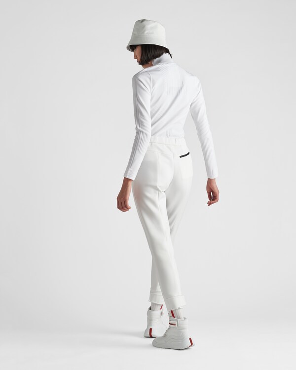 Tech Rec Re-Nylon piqué sports top - White Tech Rec Re-Nylon piqué sports top - White