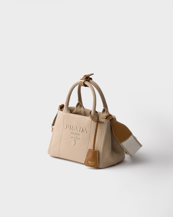 Prada Jardinière cotton canvas mini-bag - Cord Prada Jardinière cotton canvas mini-bag - Cord