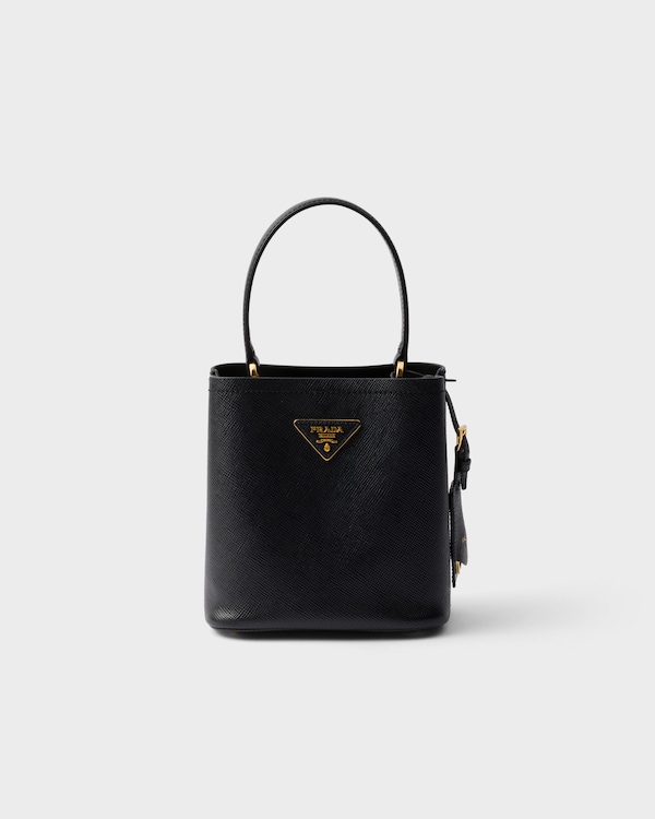 Prada Panier mini Saffiano leather bag - Black Prada Panier mini Saffiano leather bag - Black