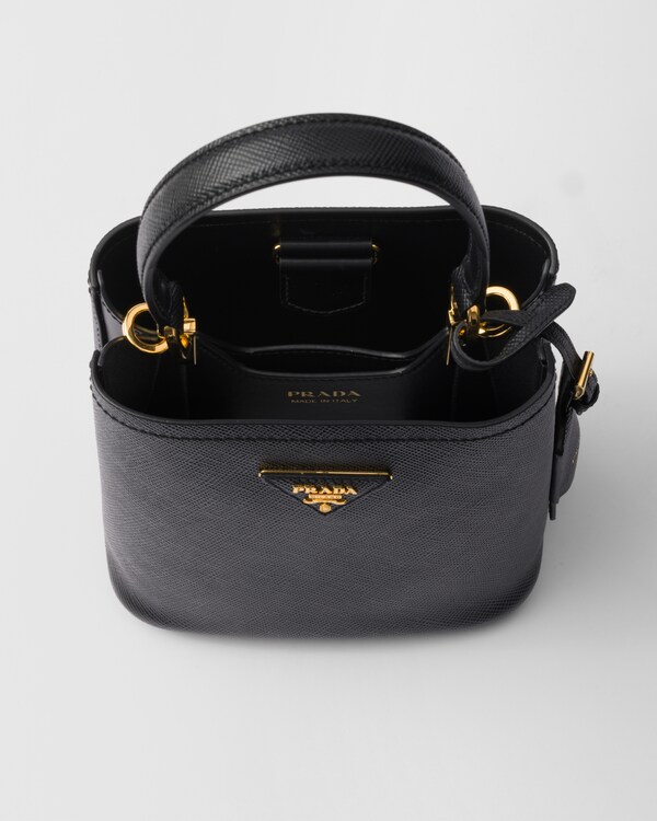 Prada Panier mini Saffiano leather bag - Black Prada Panier mini Saffiano leather bag - Black