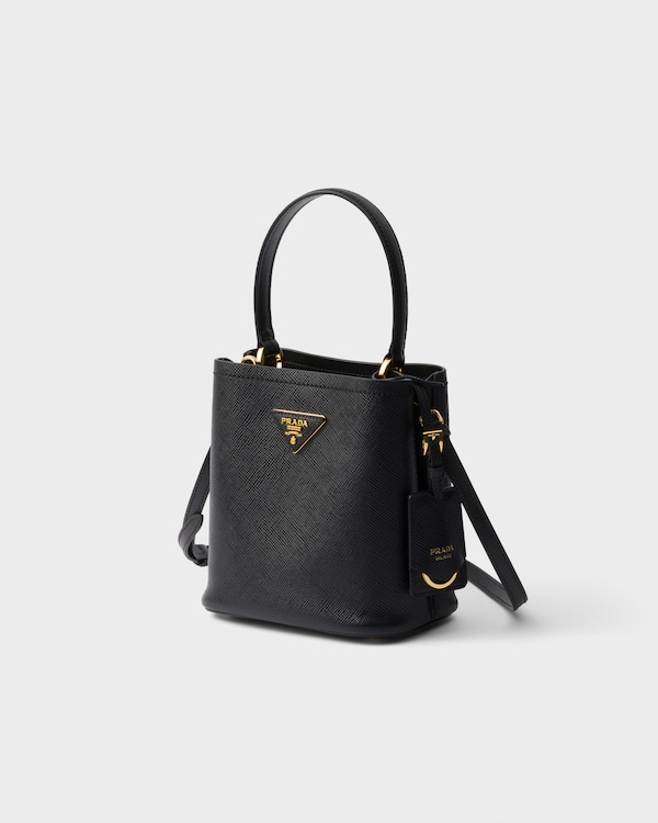 Prada Panier mini Saffiano leather bag - Black Prada Panier mini Saffiano leather bag - Black