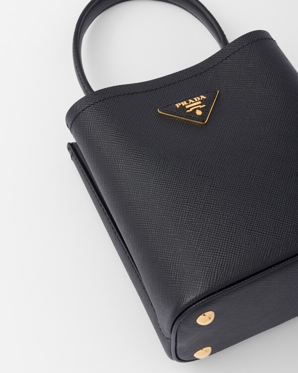 Prada Panier small Saffiano leather bag - Black Prada Panier small Saffiano leather bag - Black
