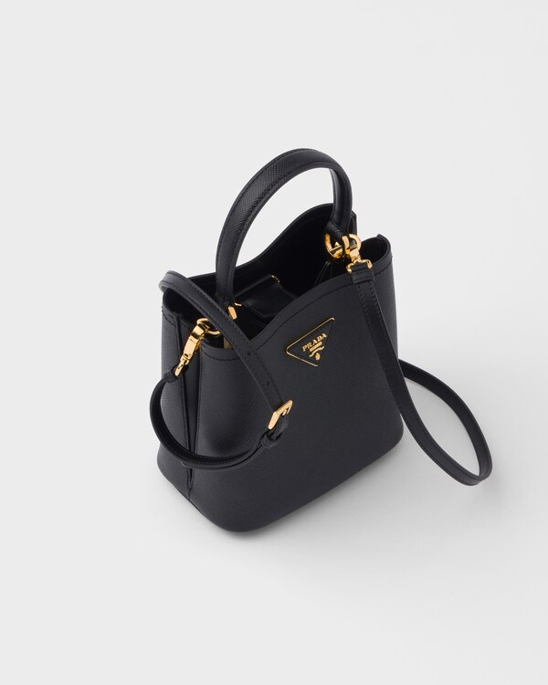 Prada Panier small Saffiano leather bag - Black Prada Panier small Saffiano leather bag - Black