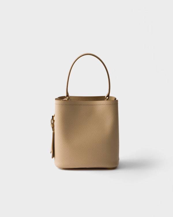Prada Panier mini Saffiano leather bag - Sand Beige Prada Panier mini Saffiano leather bag - Sand Beige