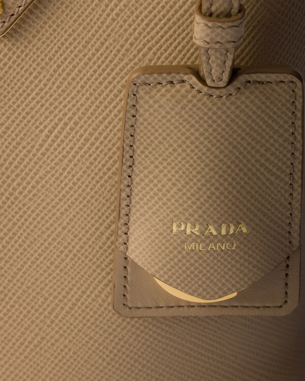 Prada Panier mini Saffiano leather bag - Sand Beige Prada Panier mini Saffiano leather bag - Sand Beige
