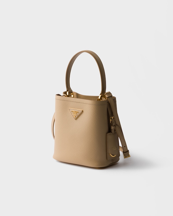 Prada Panier mini Saffiano leather bag - Sand Beige Prada Panier mini Saffiano leather bag - Sand Beige