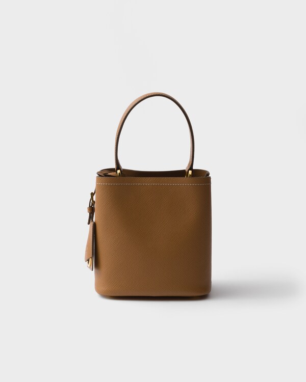 Prada Panier mini Saffiano leather bag - Caramel Prada Panier mini Saffiano leather bag - Caramel