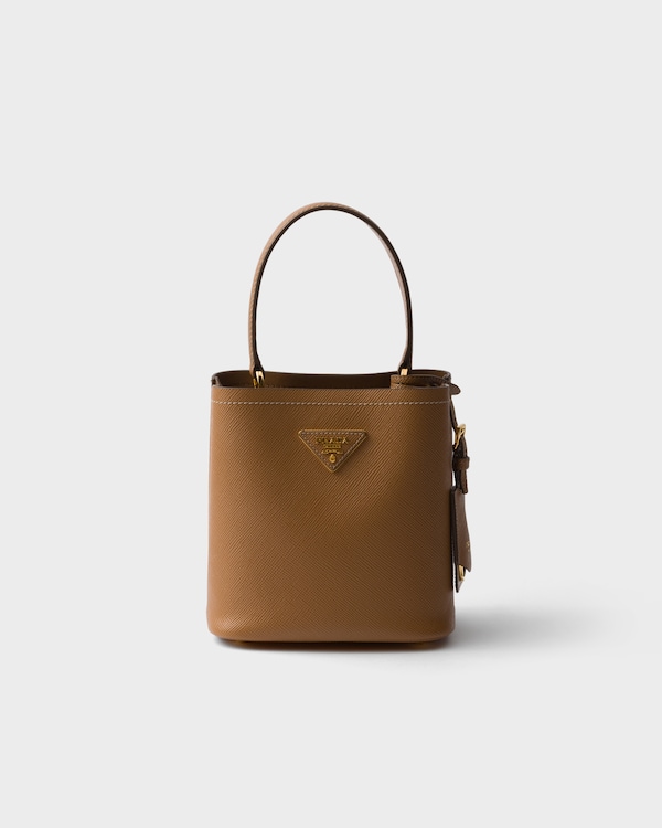 Prada Panier mini Saffiano leather bag - Caramel Prada Panier mini Saffiano leather bag - Caramel