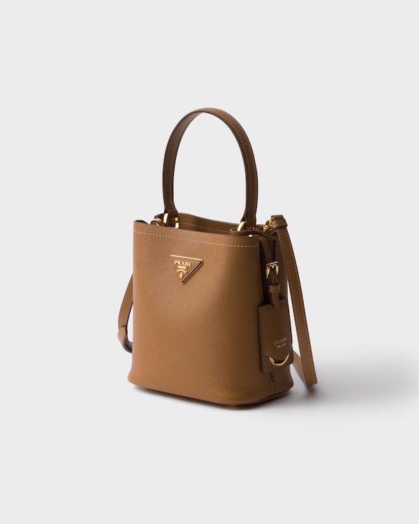 Prada Panier mini Saffiano leather bag - Caramel Prada Panier mini Saffiano leather bag - Caramel