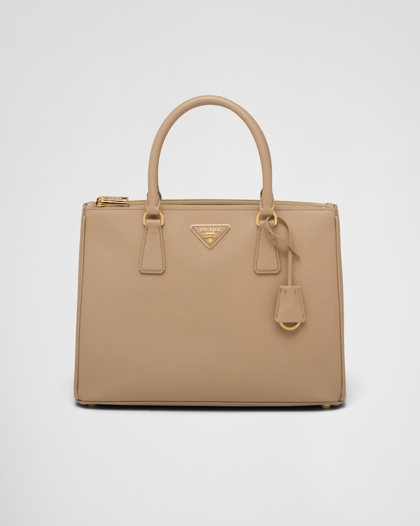 Prada Galleria 大号Saffiano 皮革手袋 - 沙黄色 Prada Galleria 大号Saffiano 皮革手袋 - 沙黄色