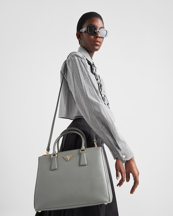 Prada Galleria large Saffiano leather bag - Slate Gray Prada Galleria large Saffiano leather bag - Slate Gray