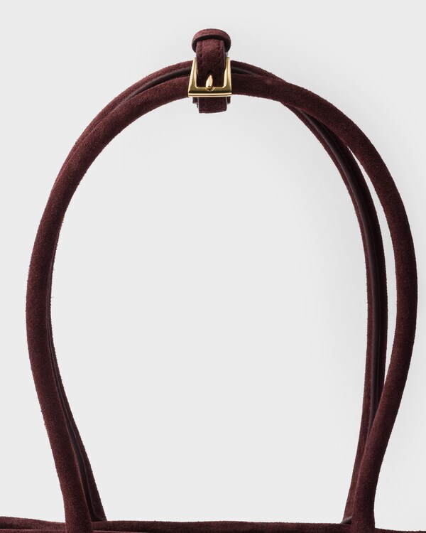 Prada Bonnie medium suede handbag - Burgundy Prada Bonnie medium suede handbag - Burgundy