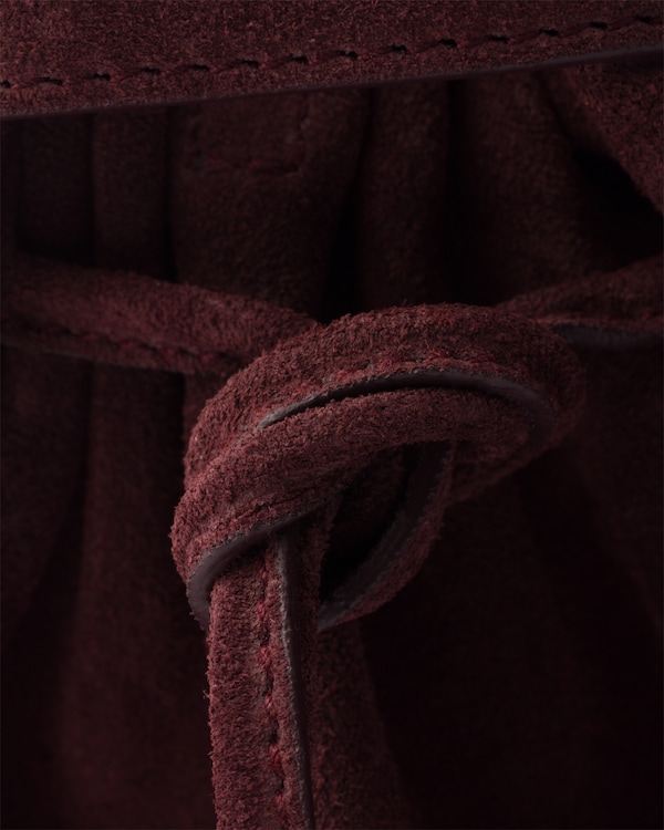 Prada Bonnie medium suede handbag - Burgundy Prada Bonnie medium suede handbag - Burgundy