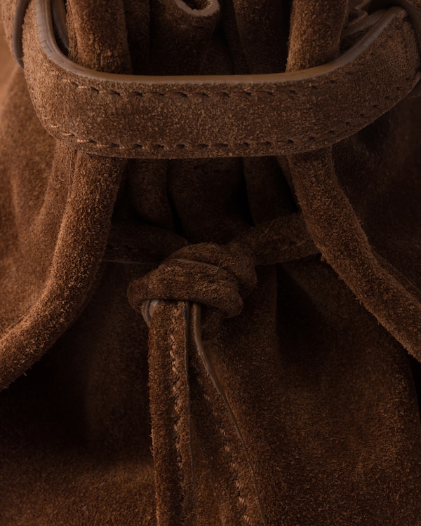 Prada Bonnie medium suede handbag - Cocoa Brown Prada Bonnie medium suede handbag - Cocoa Brown