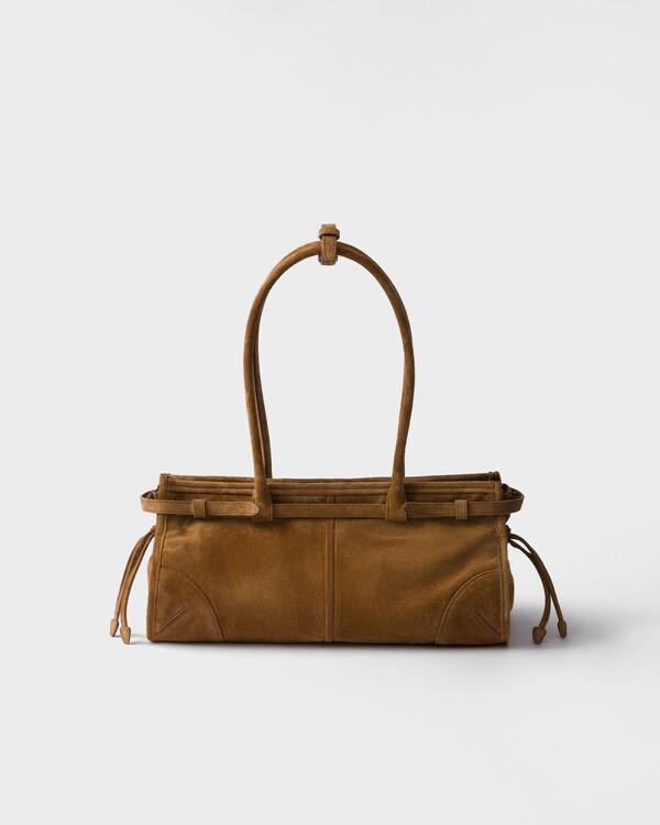 Prada Bonnie medium suede handbag - Cinnamon Prada Bonnie medium suede handbag - Cinnamon