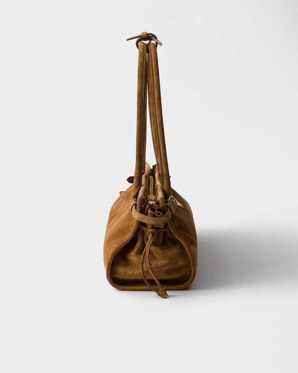 Prada Bonnie medium suede handbag - Cinnamon Prada Bonnie medium suede handbag - Cinnamon