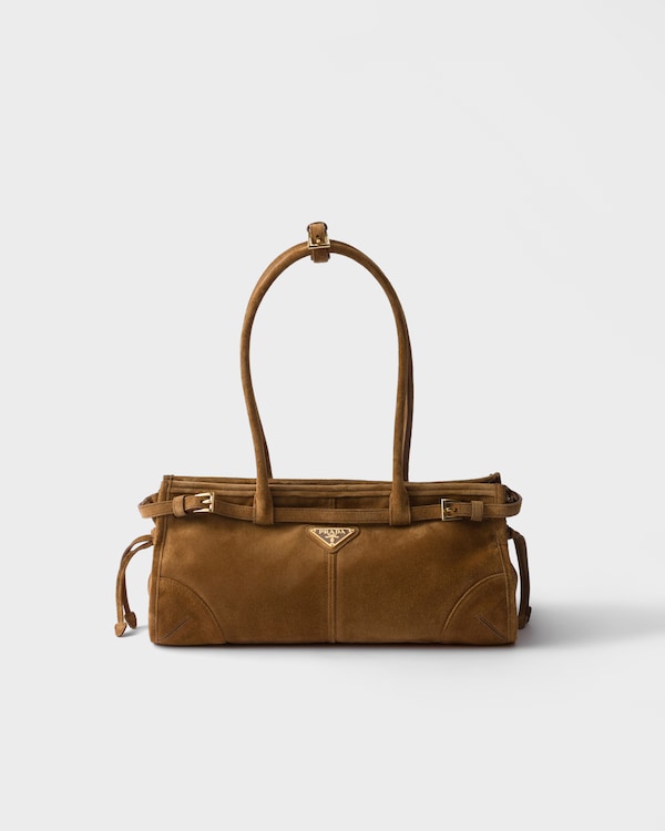 Prada Bonnie medium suede handbag - Cinnamon Prada Bonnie medium suede handbag - Cinnamon