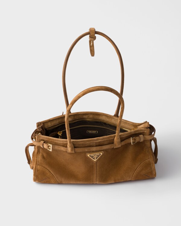 Prada Bonnie medium suede handbag - Cinnamon Prada Bonnie medium suede handbag - Cinnamon