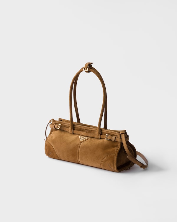 Prada Bonnie medium suede handbag - Cinnamon Prada Bonnie medium suede handbag - Cinnamon
