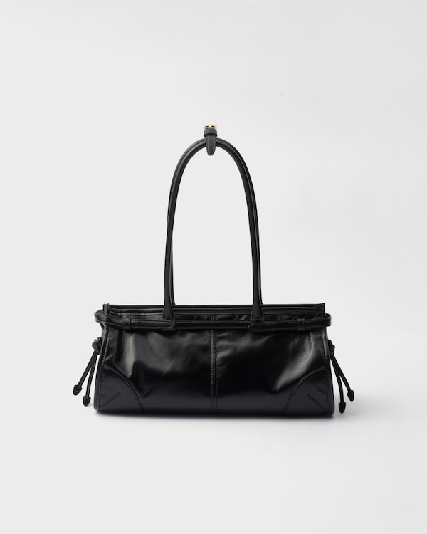 Prada Bonnie中号皮革手袋 - 黑色 Prada Bonnie中号皮革手袋 - 黑色