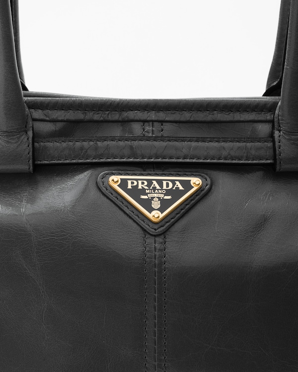 Prada Bonnie中号皮革手袋 - 黑色 Prada Bonnie中号皮革手袋 - 黑色