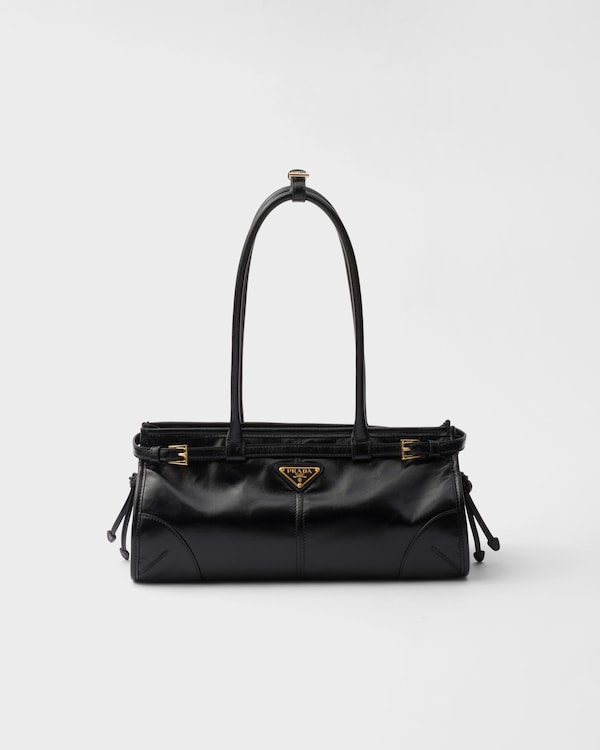 Prada Bonnie中号皮革手袋 - 黑色 Prada Bonnie中号皮革手袋 - 黑色