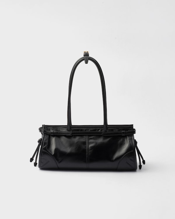 Prada Bonnie中号皮革手袋 - 黑色 Prada Bonnie中号皮革手袋 - 黑色