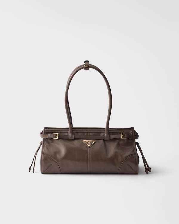 Prada Bonnie medium leather handbag - Clay Prada Bonnie medium leather handbag - Clay