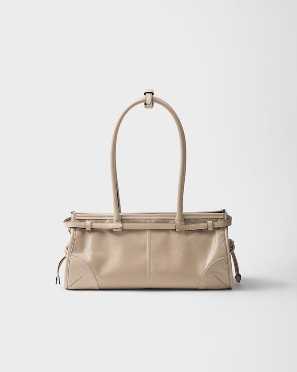 Prada Bonnie中号皮革手袋 - 石灰华 Prada Bonnie中号皮革手袋 - 石灰华