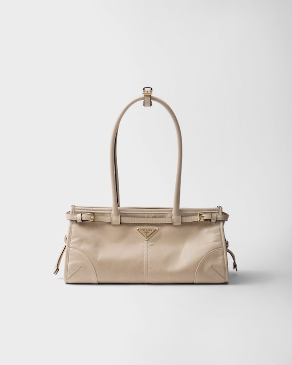 Prada Bonnie中号皮革手袋 - 石灰华 Prada Bonnie中号皮革手袋 - 石灰华
