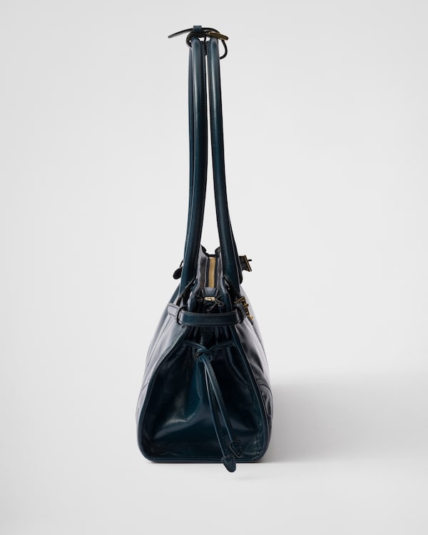 Prada Bonnie中号皮革手袋 - 丹宁色 Prada Bonnie中号皮革手袋 - 丹宁色