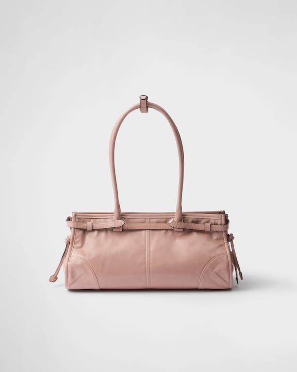 Prada Bonnie中号皮革手袋 - 铃兰色 Prada Bonnie中号皮革手袋 - 铃兰色