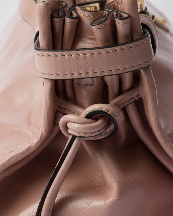 Prada Bonnie中号皮革手袋 - 铃兰色 Prada Bonnie中号皮革手袋 - 铃兰色