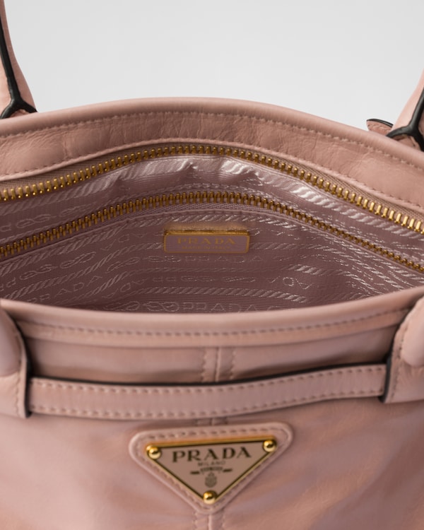 Prada Bonnie中号皮革手袋 - 铃兰色 Prada Bonnie中号皮革手袋 - 铃兰色