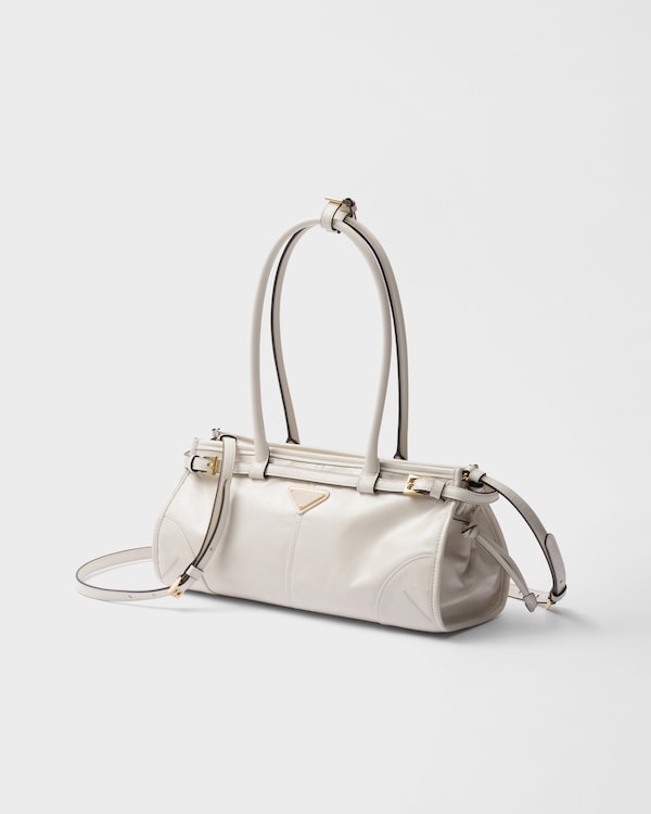 Prada Bonnie中号皮革手袋 - 白色 Prada Bonnie中号皮革手袋 - 白色