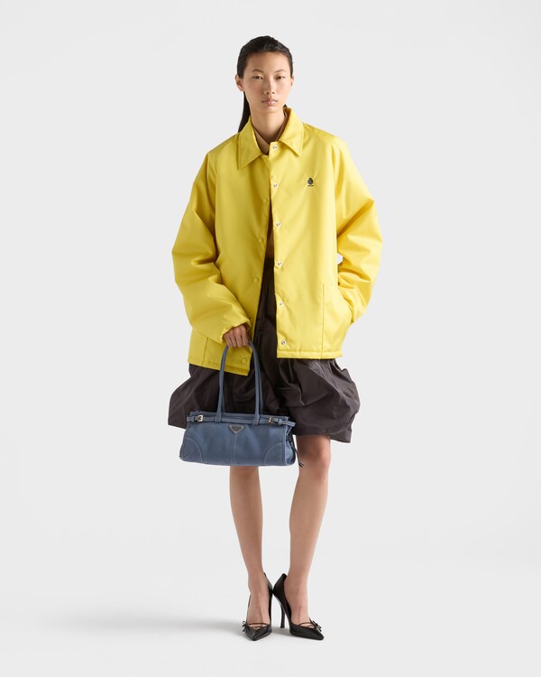 Prada Bonnie中号磨砂皮革手提包 - 航空蓝 Prada Bonnie中号磨砂皮革手提包 - 航空蓝