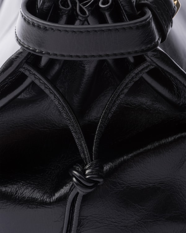 Prada Bonnie大号皮革手袋 - 黑色 Prada Bonnie大号皮革手袋 - 黑色
