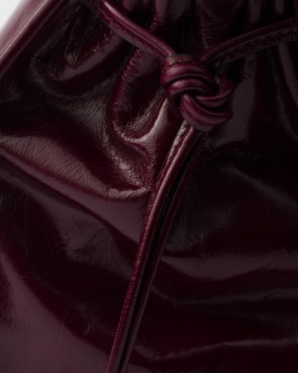 Prada Bonnie large leather handbag - Burgundy Prada Bonnie large leather handbag - Burgundy