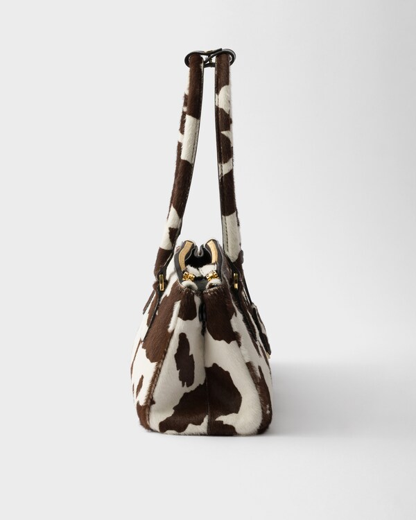 Prada Galleria medium printed leather bag - WHITE/DARK BROWN Prada Galleria medium printed leather bag - WHITE/DARK BROWN