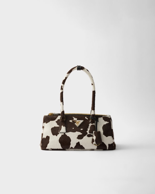 Prada Galleria medium printed leather bag - WHITE/DARK BROWN Prada Galleria medium printed leather bag - WHITE/DARK BROWN