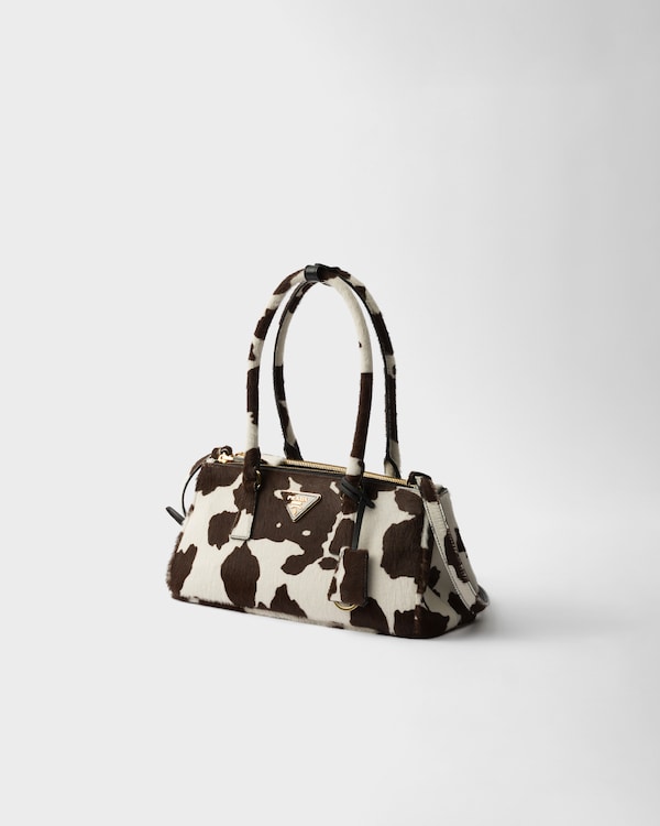 Prada Galleria medium printed leather bag - WHITE/DARK BROWN Prada Galleria medium printed leather bag - WHITE/DARK BROWN