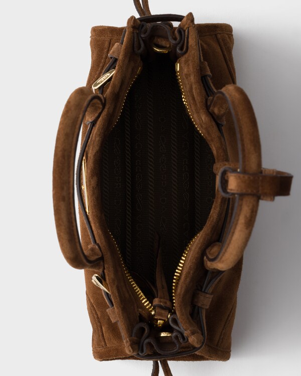Prada Bonnie suede mini handbag - Cocoa Brown Prada Bonnie suede mini handbag - Cocoa Brown