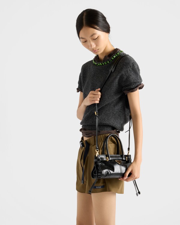 Prada Bonnie皮革迷你手袋 - 黑色 Prada Bonnie皮革迷你手袋 - 黑色