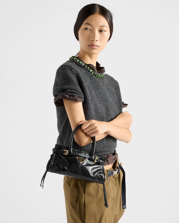Prada Bonnie皮革迷你手袋 - 黑色 Prada Bonnie皮革迷你手袋 - 黑色