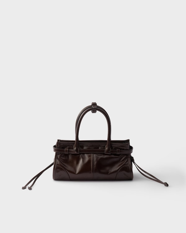 Prada Bonnie皮革迷你手袋 - 深棕色 Prada Bonnie皮革迷你手袋 - 深棕色