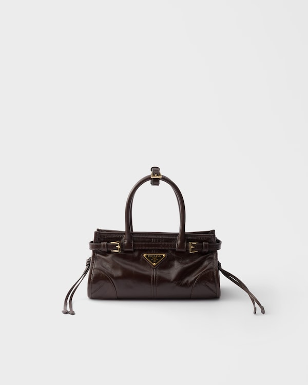 Prada Bonnie皮革迷你手袋 - 深棕色 Prada Bonnie皮革迷你手袋 - 深棕色
