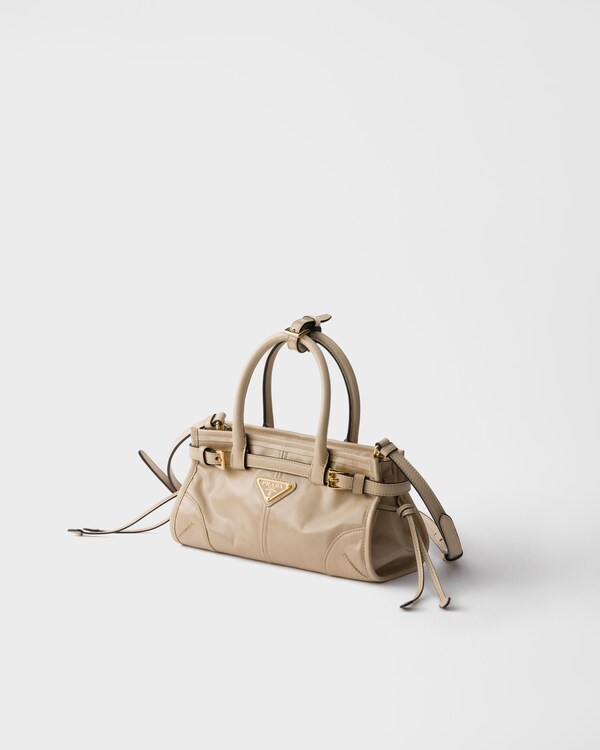 Prada Bonnie leather mini handbag - Travertine Prada Bonnie leather mini handbag - Travertine