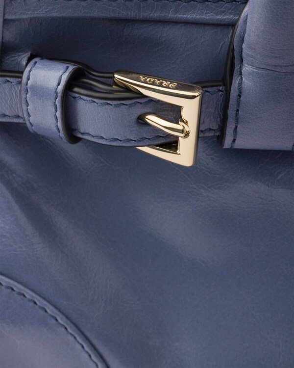 Prada Bonnie皮革迷你手袋 - 航空蓝 Prada Bonnie皮革迷你手袋 - 航空蓝
