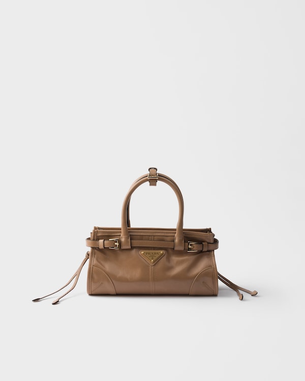 Prada Bonnie leather mini handbag - Cameo Prada Bonnie leather mini handbag - Cameo