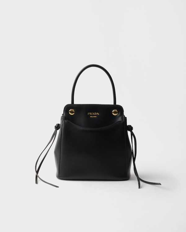 Prada Carry迷你皮革手袋 - 黑色 Prada Carry迷你皮革手袋 - 黑色